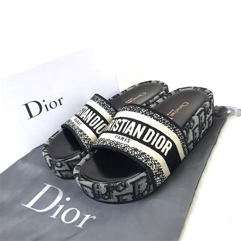 dior shoes 價錢|dior wedge slide sandals.